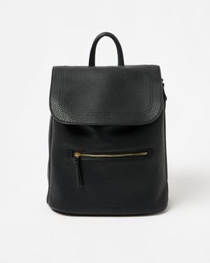 Oliver Bonas Kristie Curved Backpack - Black