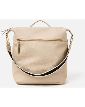 Oliver Bonas Ethel Cream Stripe Backpack - Natural