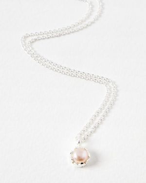 OLIVER BONAS Suzano Enamel Chain & Pendant Necklace