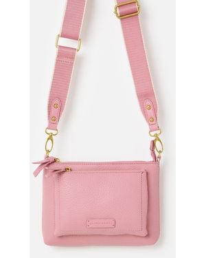 Oliver Bonas Mila Dusky Crossbody Bag - Pink