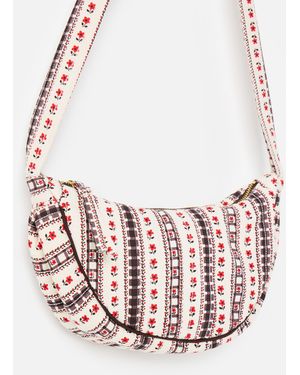 Oliver Bonas Betty Monochrome Floral Belt Bag - Pink