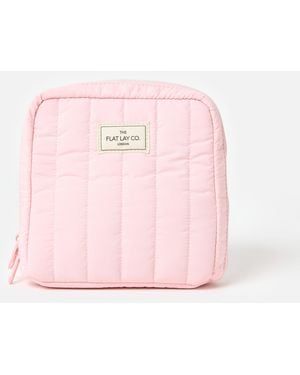 Oliver Bonas The Flat Lay Showcase Make Up Bag - Pink
