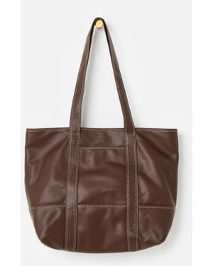 Oliver Bonas Jennie Chocolate Tote Bag - Brown