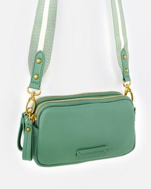Oliver Bonas Naha Sage Green Crossbody Bag