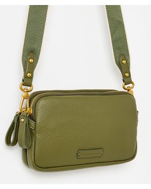 Oliver Bonas Naha Olive Crossbody Bag - Green