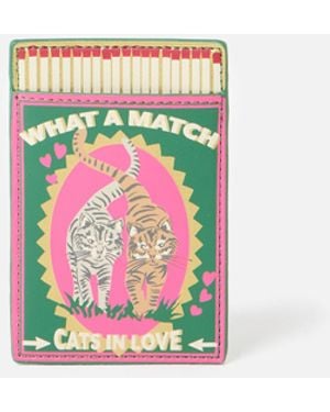 Oliver Bonas Cat Matchbox Credit Card Holder in Green | Lyst UK