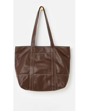 Oliver Bonas Jennie Chocolate Tote Bag - Brown