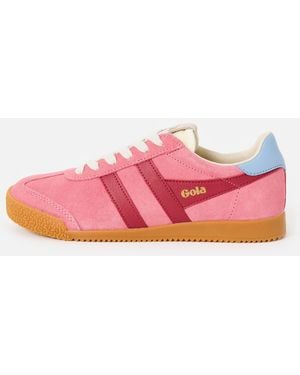 Gola Elan Bubblegum & Red Trainers, Size 3 - Pink