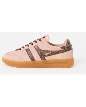 Gola Cyclone Snake Cameo Trainers, Size 3 - Pink