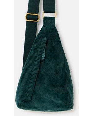 Oliver Bonas Brooke Dark Corduroy Belt Bag - Green