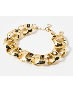 Oliver Bonas Gillian Tone Chunky Chain Bracelet - Metallic