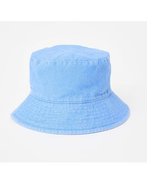 Oliver Bonas Washed Bucket Hat - Blue