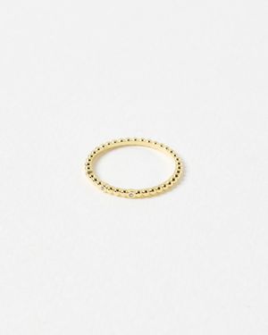 Oliver Bonas Yara Bobble Ring - White