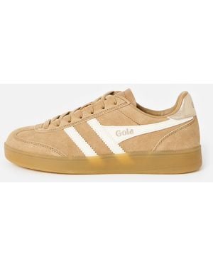 Gola Viper Caramel & White Trainers, Size 3 - Natural