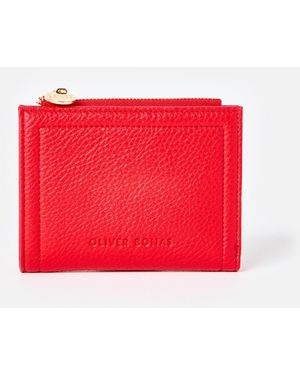 Oliver Bonas Kinley Zipped Purse - Red