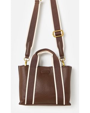 Oliver Bonas Emma Mini Tote Crossbody Bag - Brown