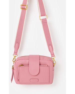 Oliver Bonas Charlee Dusky Crossbody Bag - Pink