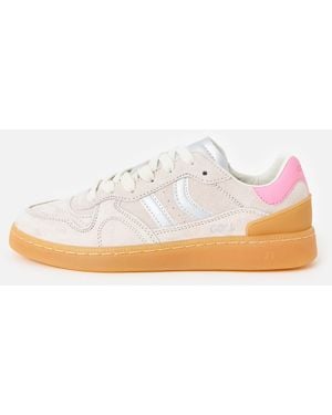 Coolway Goal Ice Silver Metallic Suede Trainers, Size 7.5 - White