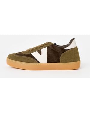 Victoria Berlin Ciclista Corduroy & Suede Trainers, Size 6 - Green