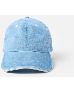 Oliver Bonas Light Denim Cap Hat - Blue