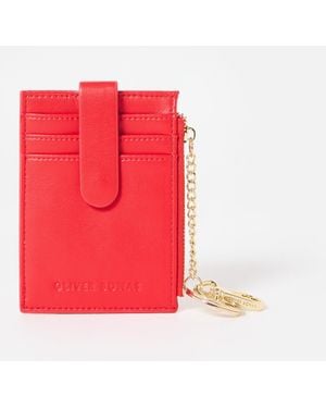 Oliver Bonas Binkey Keyring Card Holder - Red