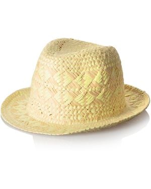 Oliver Bonas Geo Trilby Hat - Natural