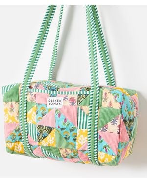 Oliver Bonas Emily & Green Patchwork Quilted Bag