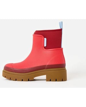 Merry People Chilli Tully Ankle Wellington Boots, Size 4 - Red