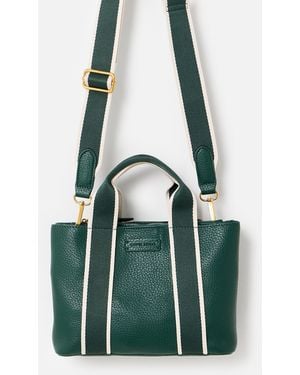 Oliver Bonas Emma Forest Mini Tote Crossbody Bag - Green