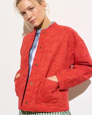 Oliver Bonas Embroidered Quilted Jacket, Size 6
