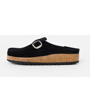 Birkenstock Buckley Suede Clogs, Size 5 - White