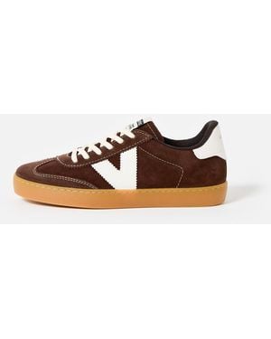 Victoria Berlin Ciclista Chocolate Suede Trainers, Size Uk 3 - Brown