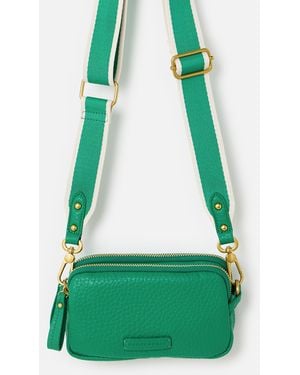 Oliver Bonas Naha Dark Crossbody Bag - Green