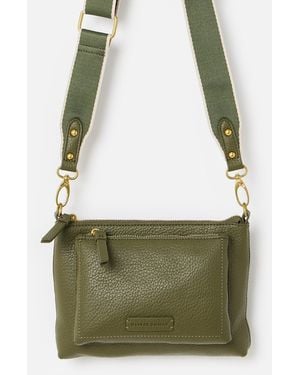 Oliver Bonas Mila Khaki Crossbody Bag - Green
