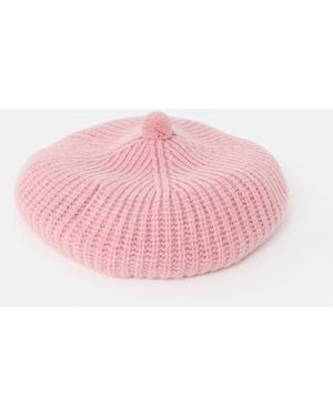 Robert Mackie Elie Wool Beret - Pink