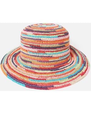 Oliver Bonas Coloured Straw Sun Hat