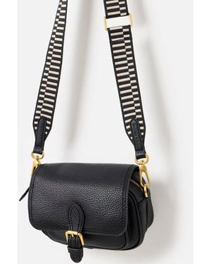 Oliver Bonas Freya Foldover Buckle Crossbody Bag - White