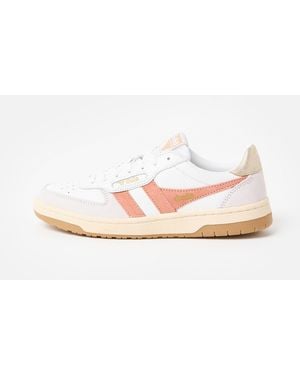 Gola Hawk White & Terracotta Trainers, Size Uk 3