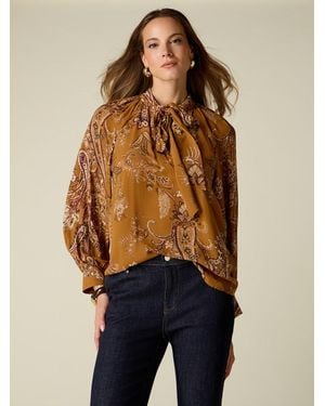 Oltre Blusa Fantasia Con Volant Donna, Taglia