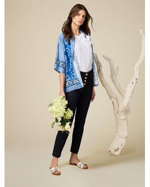 Oltre Jeans Skinny Scuro Donna, Taglia - Blu
