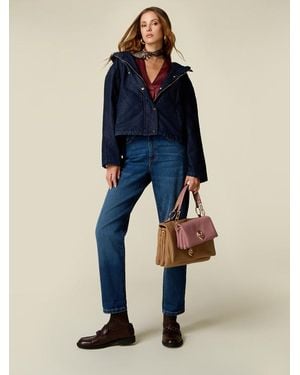 Oltre Jeans Boyslim Donna, Taglia - Blu