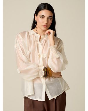 Oltre Camicia Con Applicazioni Floreali Donna, Taglia - Neutro