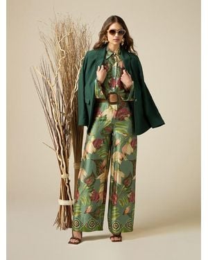 Oltre Pantaloni A Palazzo - Verde