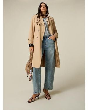 Oltre Jeans Barrel Con Dettagli Cargo Donna, Taglia - Neutro