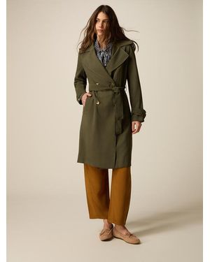 Oltre Trench Doppiopetto Misto Viscosa Donna, Taglia - Neutro