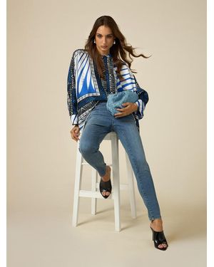 Oltre Jeans Skinny Donna, Taglia - Blu