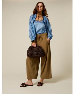 Oltre Pantaloni Barrel Balloon Donna, Taglia - Blu