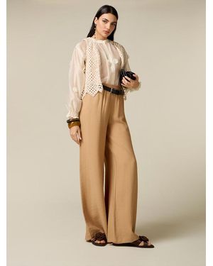 Oltre Pantaloni Palazzo Misto Viscosa Donna, Taglia - Neutro