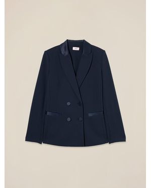 Oltre Blazer Doppiopetto Con Bottoni Foderati Donna, Taglia - Blu