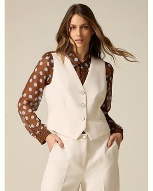 Oltre Gilet Sartoriale Corto Donna, Taglia - Neutro